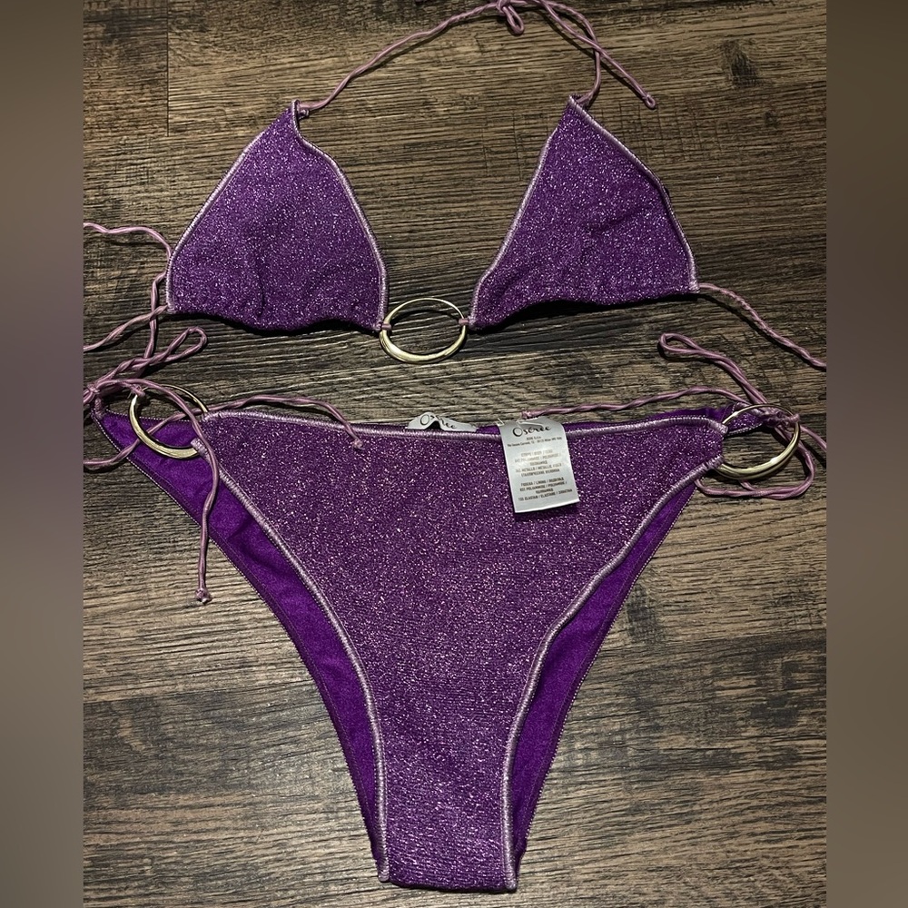 Oseere purple bikini like new
